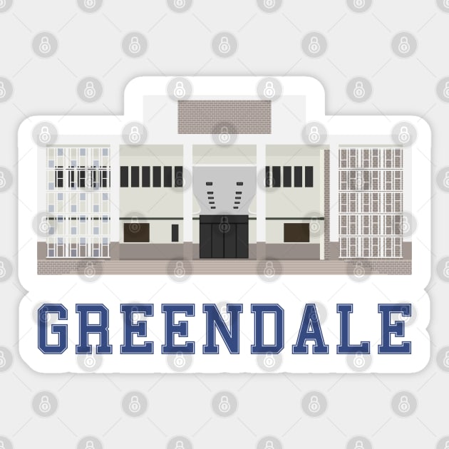 Greendale Architecture Sticker by splode